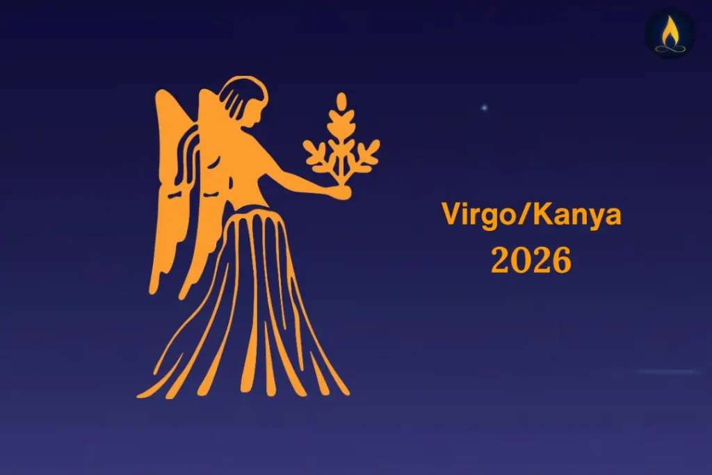 Kanya Rashi 2026 illustration of Virgo Zodiac Sign